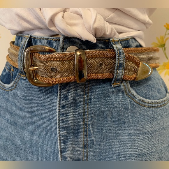 Mesh belt gold silver size medium - Picture 11 of 11